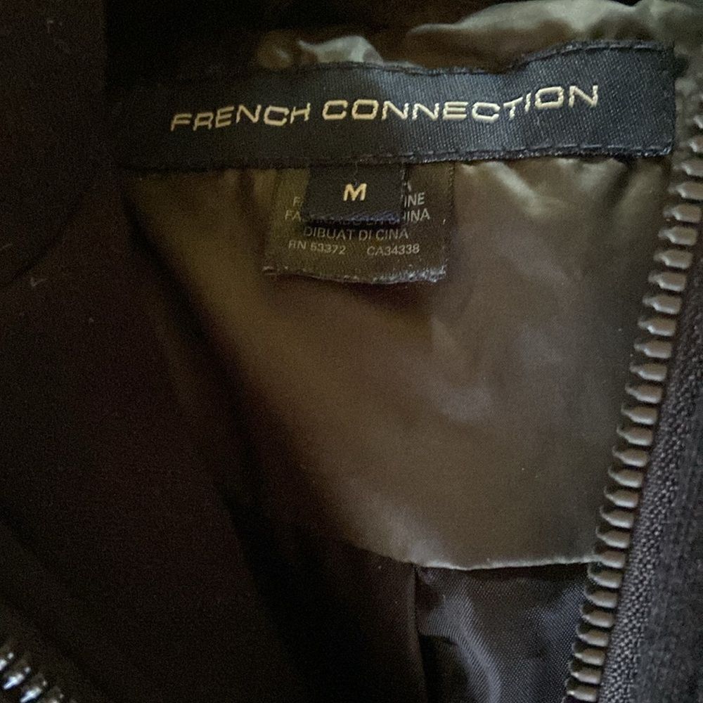 French Connection Jacket Olive Green Hoddie Lined NWOT Medium - Picture 8 of 9